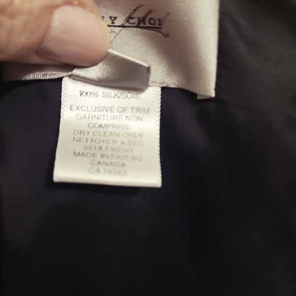 Sunny Choi 100% Silk Ruffled Chiffon Dress - Picture 5 of 5